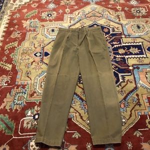 Mens casual dress pants army green